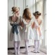 Grace Dress with Pearl Hand Smocking and Silk Sash