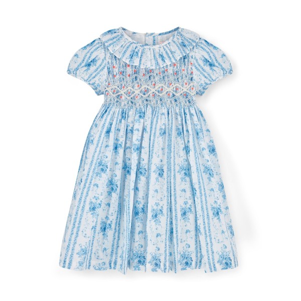 Katherine Johnson Dress Antoinette Stripe with Hint of Mischief Hand Smocking Katherine Johnson Dress Antoinette Stripe with Hint of Mischief Hand Smocking