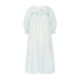 Nightingale Women's Dress Forget Me Not Plumetti with Delphinium Hand Smocking Nightingale Women's Dress Forget Me Not Plumetti with Delphinium Hand Smocking