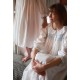 Nightingale Women's Dress Forget Me Not Plumetti with Delphinium Hand Smocking Nightingale Women's Dress Forget Me Not Plumetti with Delphinium Hand Smocking