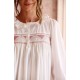 Nightingale Women's Dress Long Sleeves Moonstone with Kir Royale Hand Smocking Nightingale Women's Dress Long Sleeves Moonstone with Kir Royale Hand Smocking